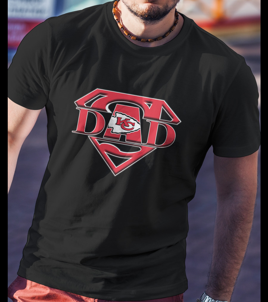 Super Dad Chiefs Logo Kansas City T-Shirt