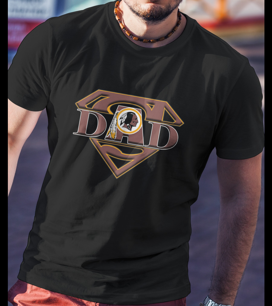 Super Dad Redskins Logo Combination T-Shirt