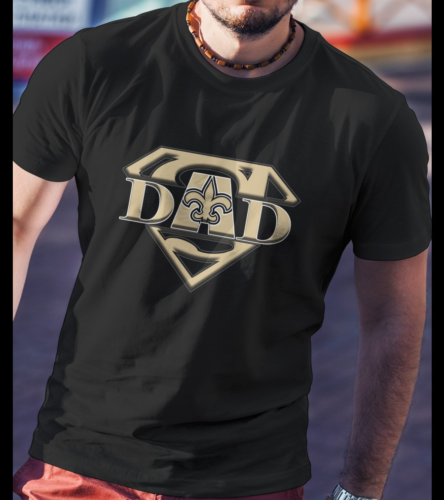 Super Dad Saints Fleur-de-Lis T-Shirt