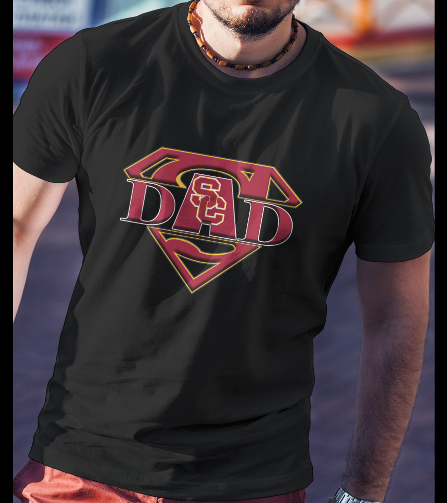 USC Trojans Super Dad Emblem T-Shirt