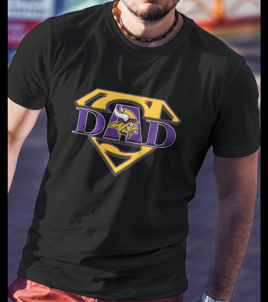 Super Dad Vikings T-Shirt