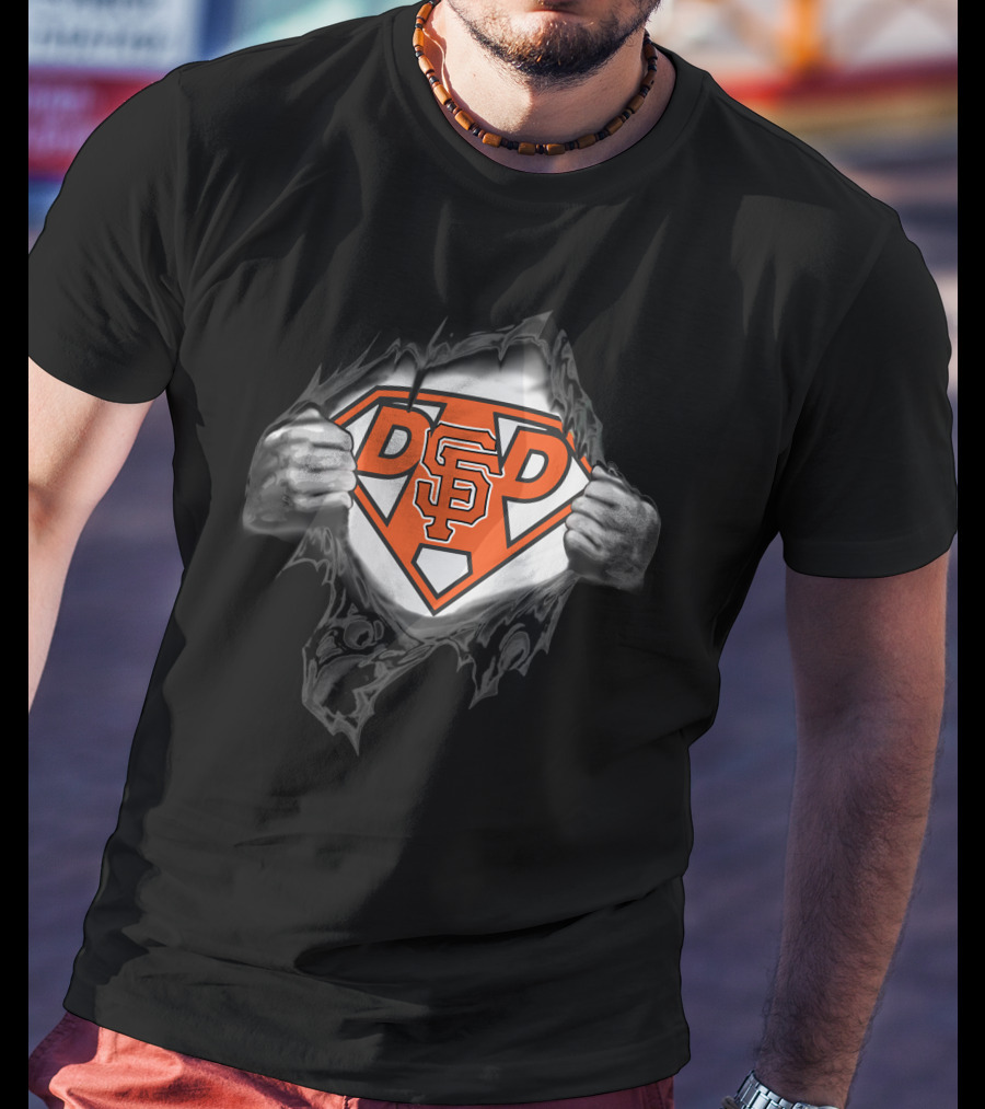 Giants SF Super Dad Hero Emblem T-Shirt