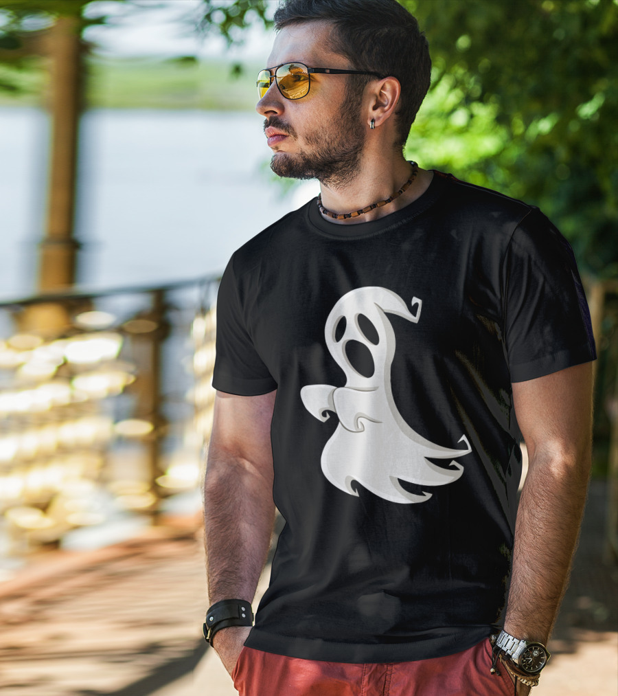 Halloween Party Funny Drinking Let's Get Sheet Faced Ghost T-Shirt