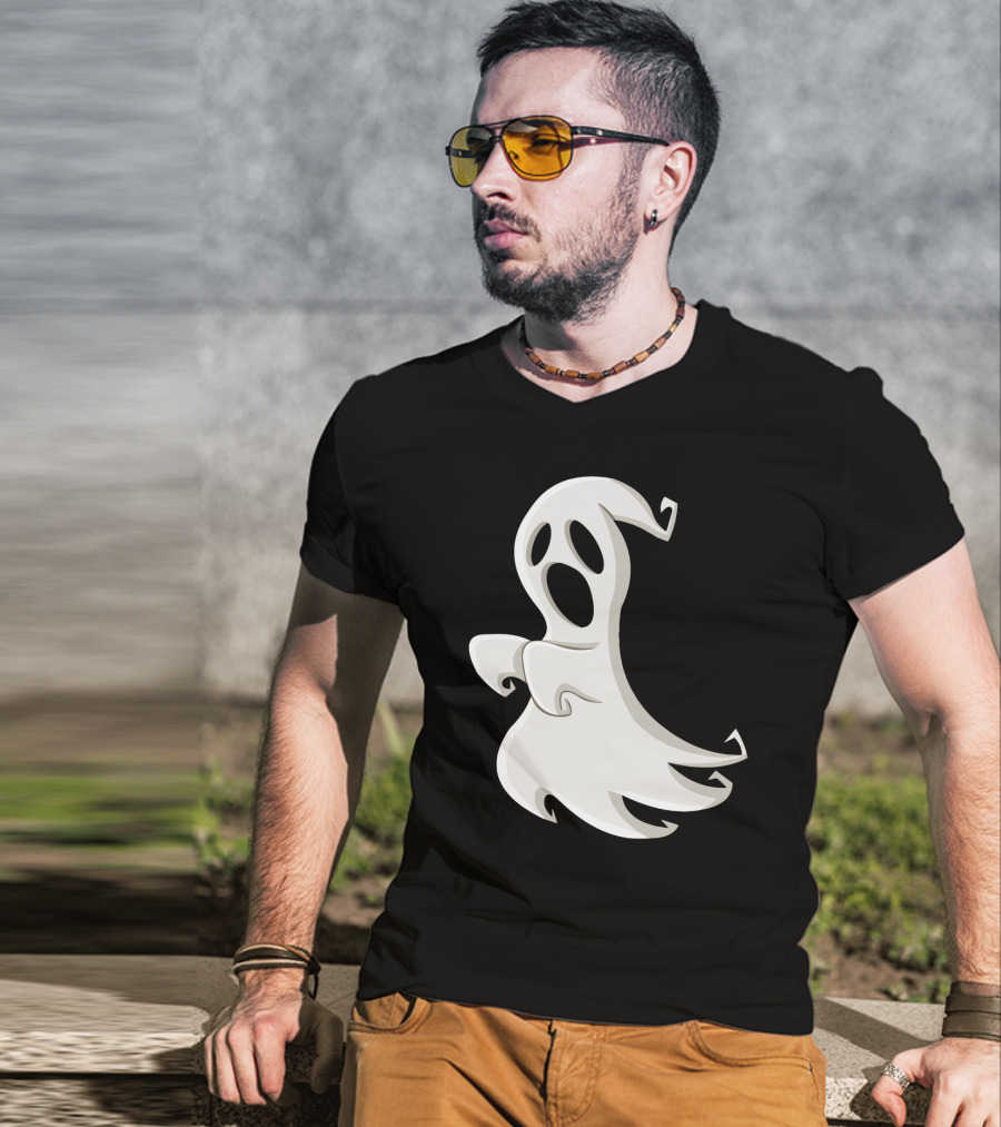 Halloween Party Funny Drinking Let's Get Sheet Faced Ghost T-Shirt