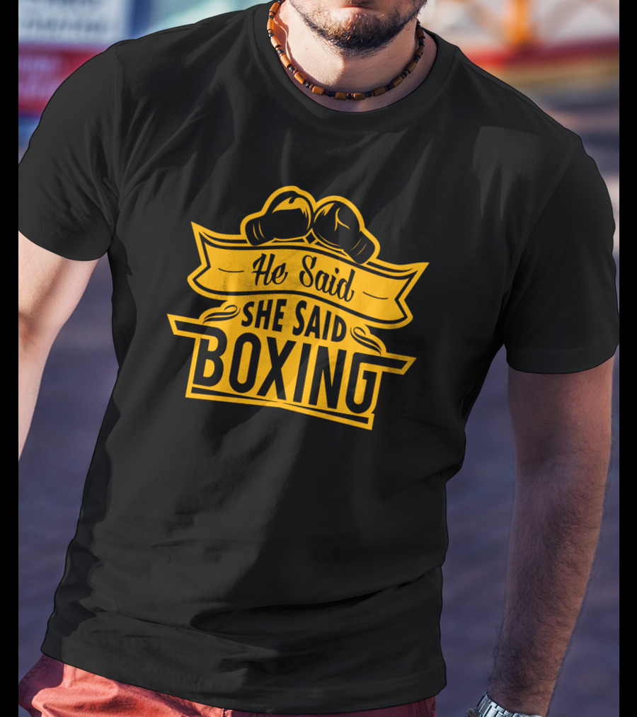 He Said She Said Boxing Gloves Logo Icon™ T-Shirt