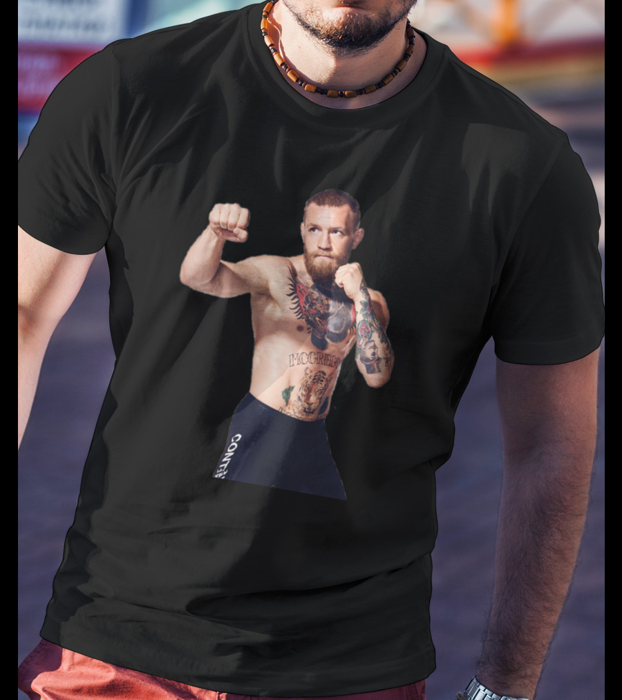 Conor McGregor UFC 189 Fighter Pose With Tattoos T-Shirt