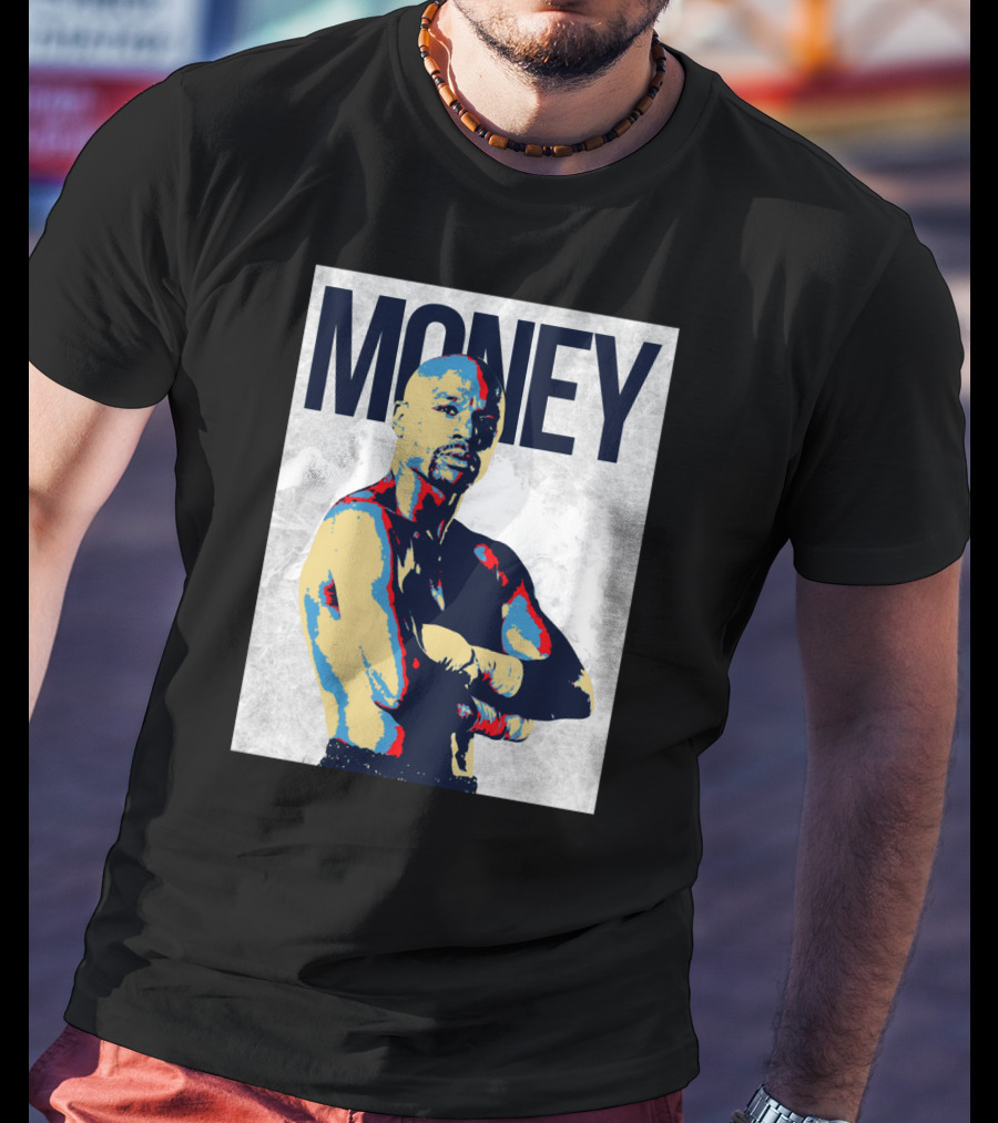 Money Boxer In Multicolor Pop Art Style T-Shirt