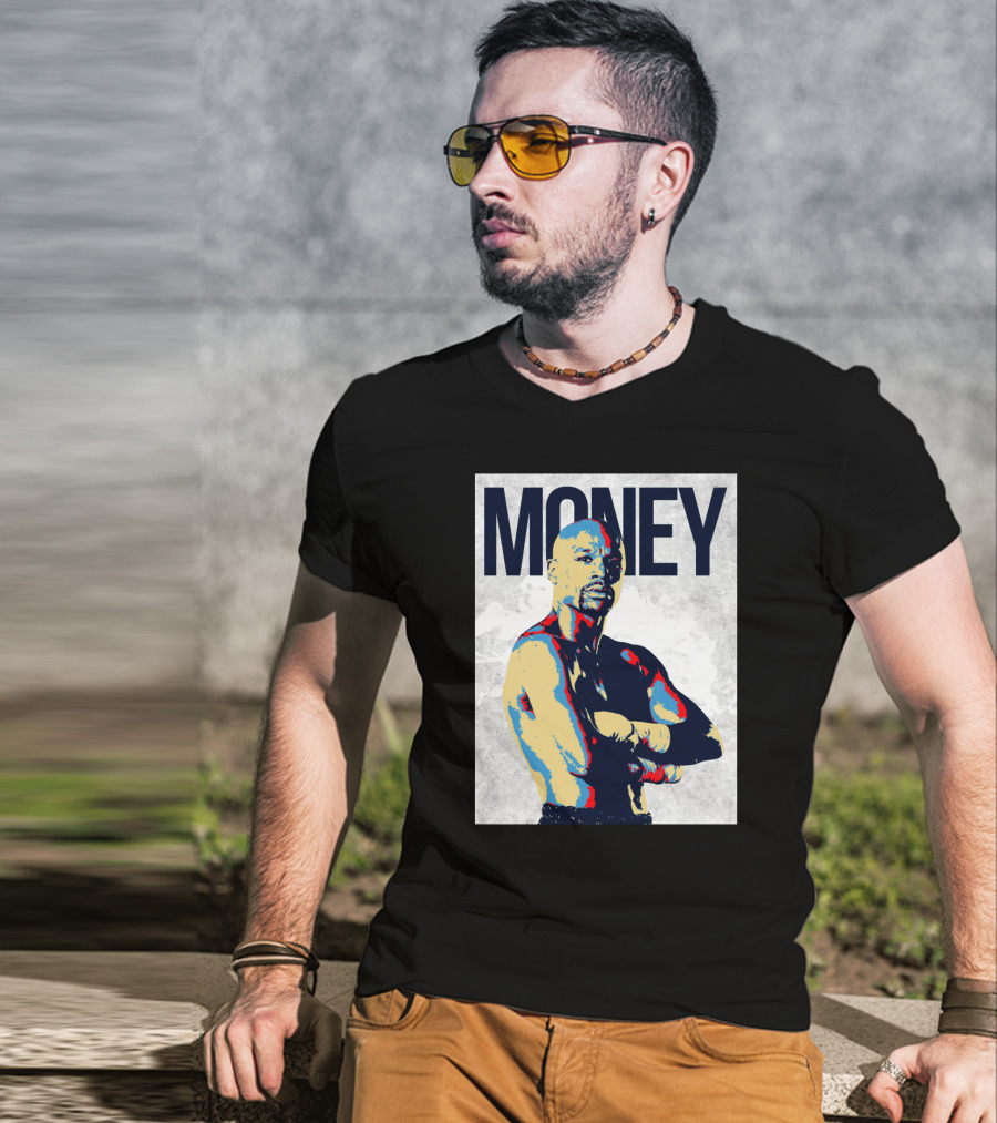 Money Boxer In Multicolor Pop Art Style T-Shirt