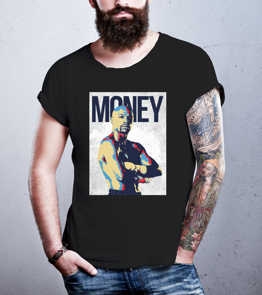Money Boxer In Multicolor Pop Art Style T-Shirt