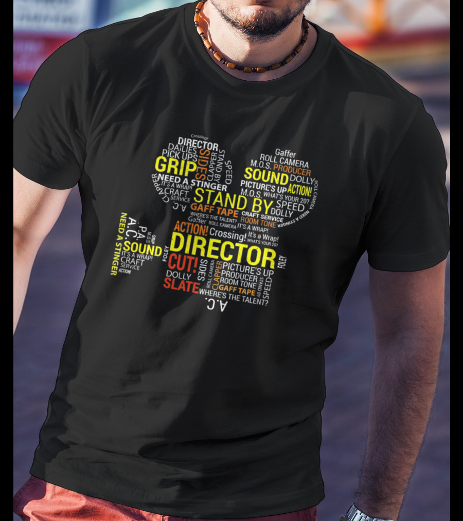 Director Cut Stand By Sound Grip Action Stinger Slate Engineer T-Shirt