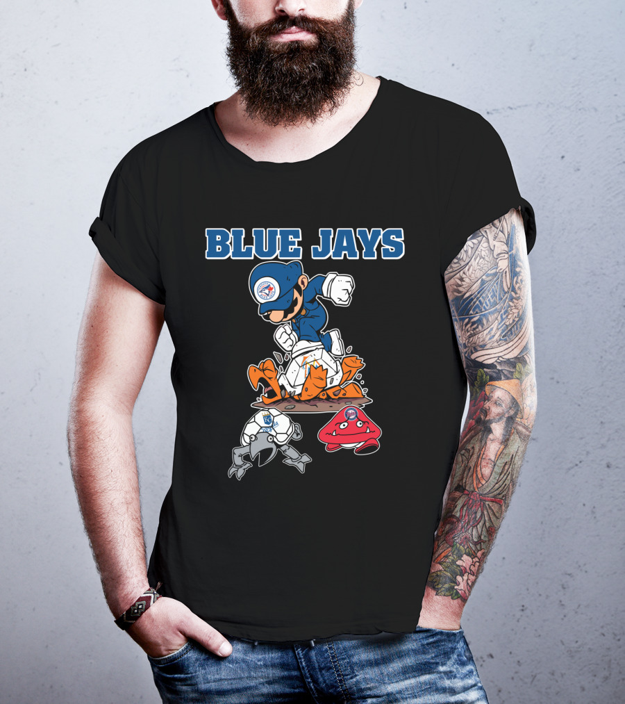 Blue Jays Halloween Mario Smash T-Shirt