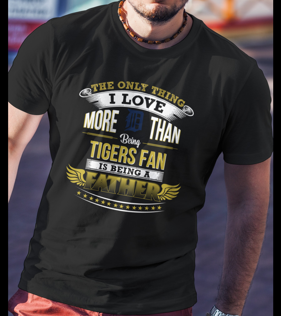 Detroit Tigers Fan Fatherhood Celebration With Iconic T-Shirt