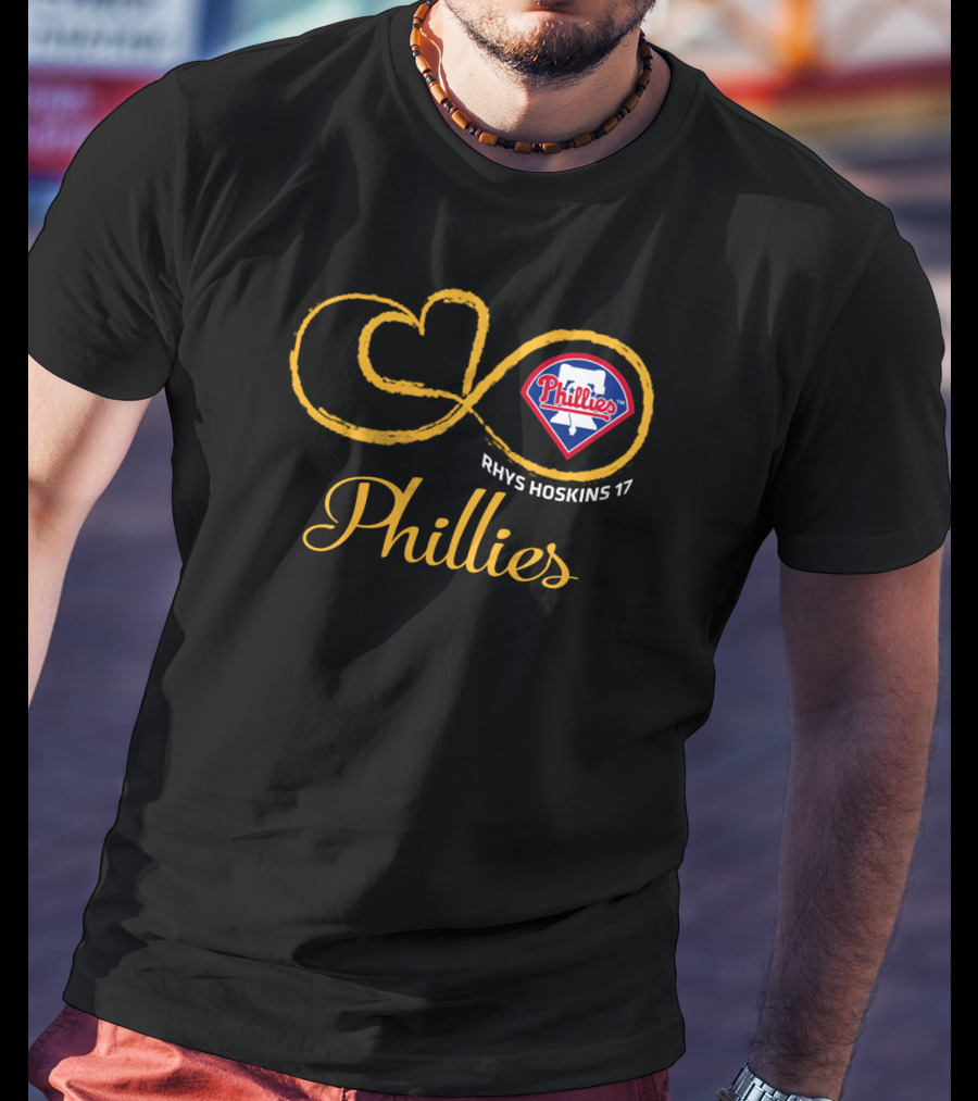 Philadelphia Phillies Rhys Hoskins 17 Infinity T-Shirt