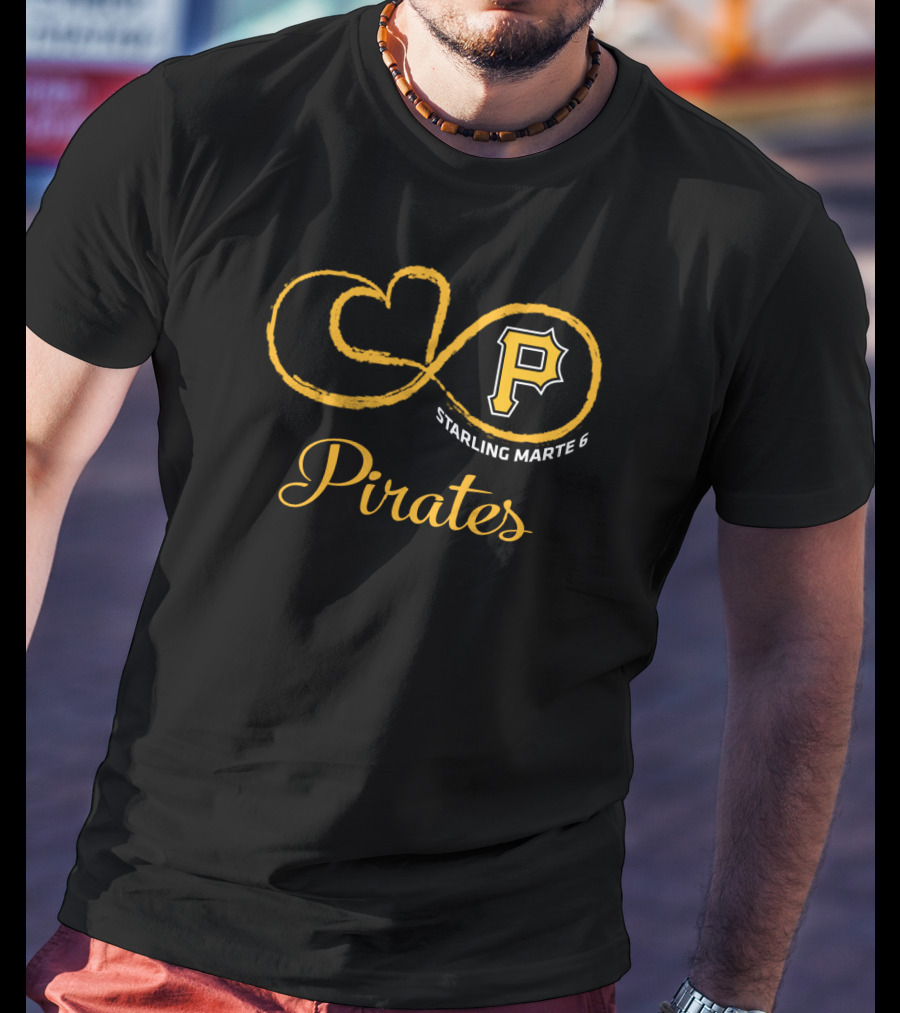 Pittsburgh Pirates Starling Marte 6 Infinity Love T-Shirt