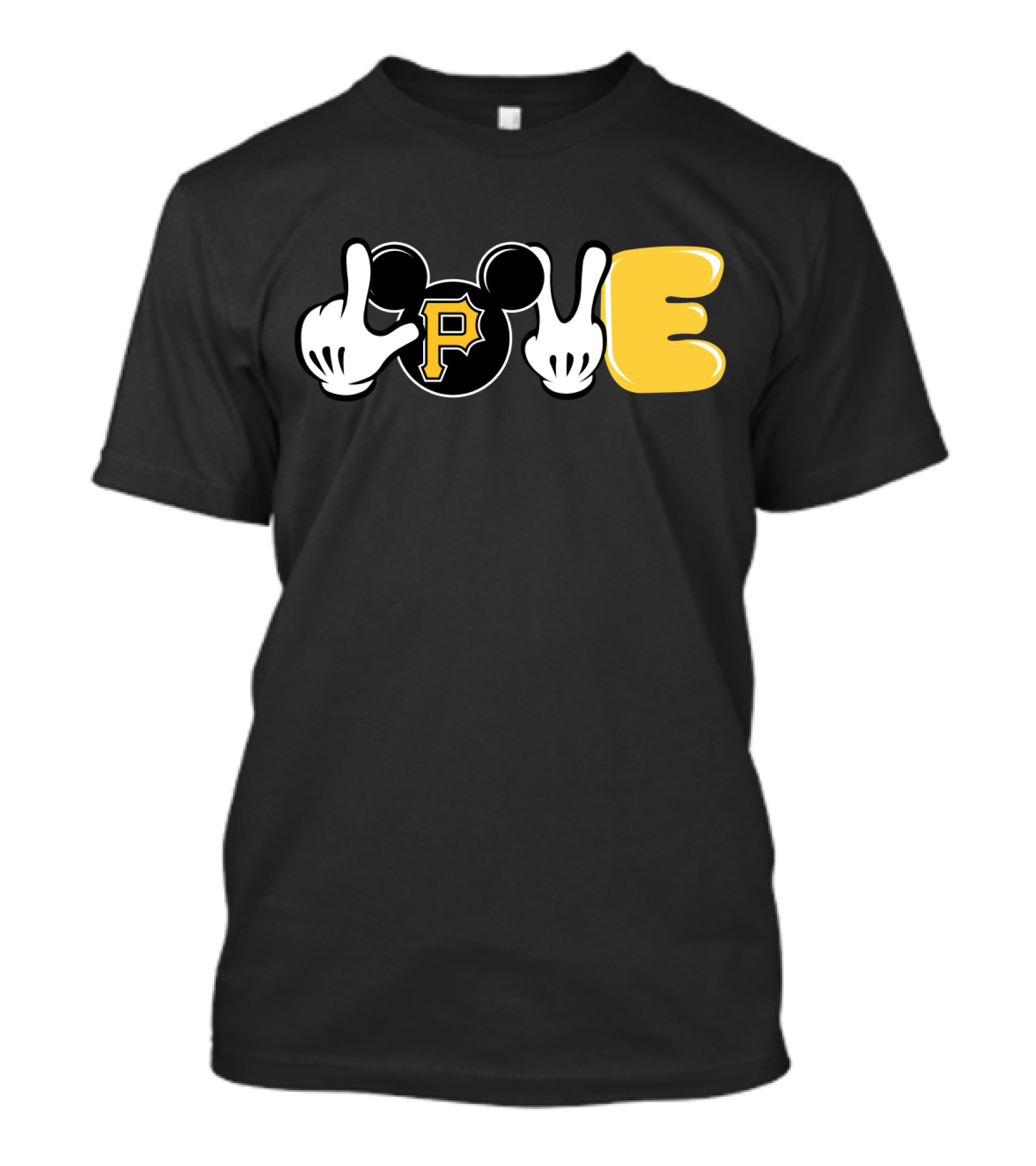 LOVE Pittsburgh Pirates Mickey Mouse Inspired T-Shirt