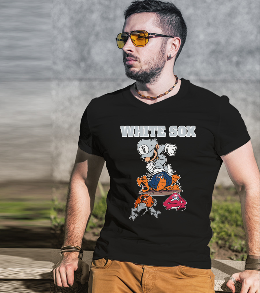 White Sox Vs. Baseball Rivals Parody Mashup T-Shirt