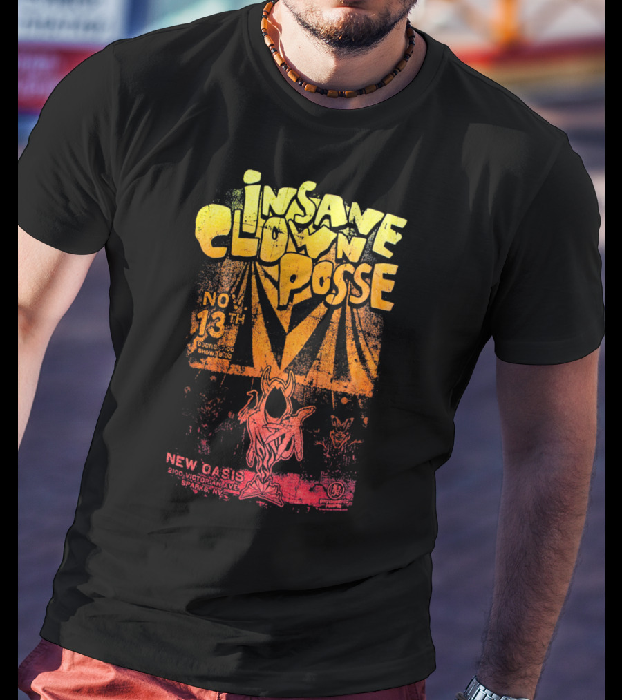 Insane Clown Posse No. 13Th Concert Show New Oasis Sparks Nv T-Shirt