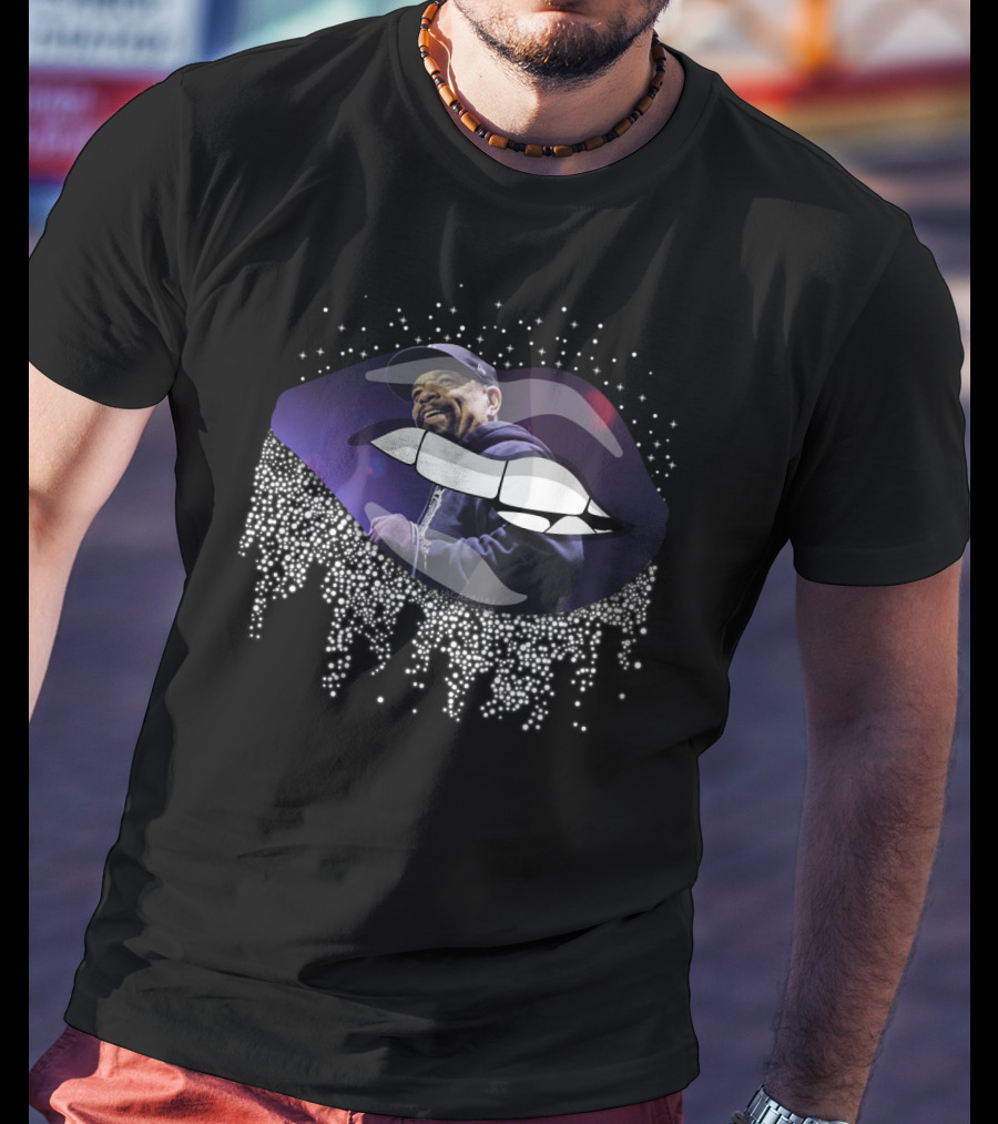 Icemft Ice Cube Dripping Lip T-Shirt
