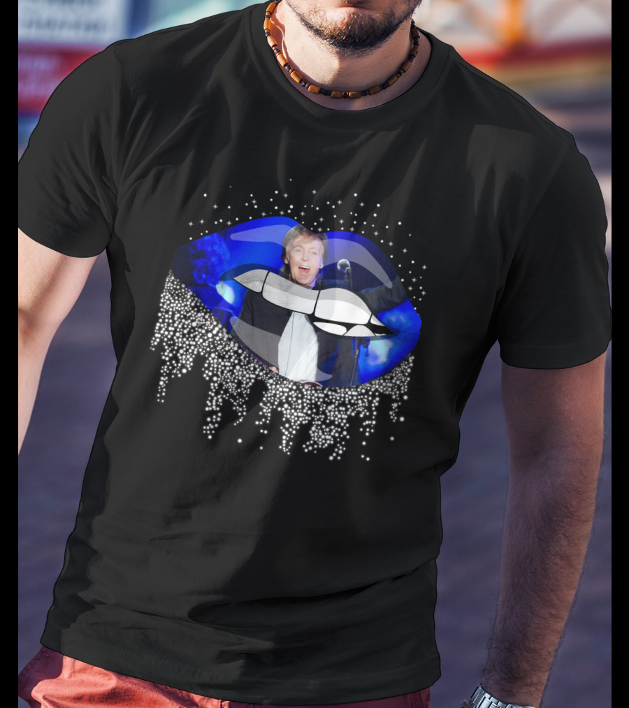 Paul Mccartney Glowing Lips Sparkling Performance T-Shirt
