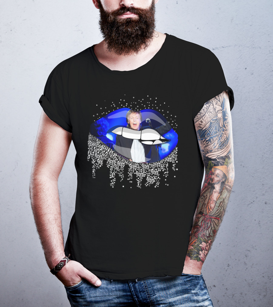 Paul Mccartney Glowing Lips Sparkling Performance T-Shirt