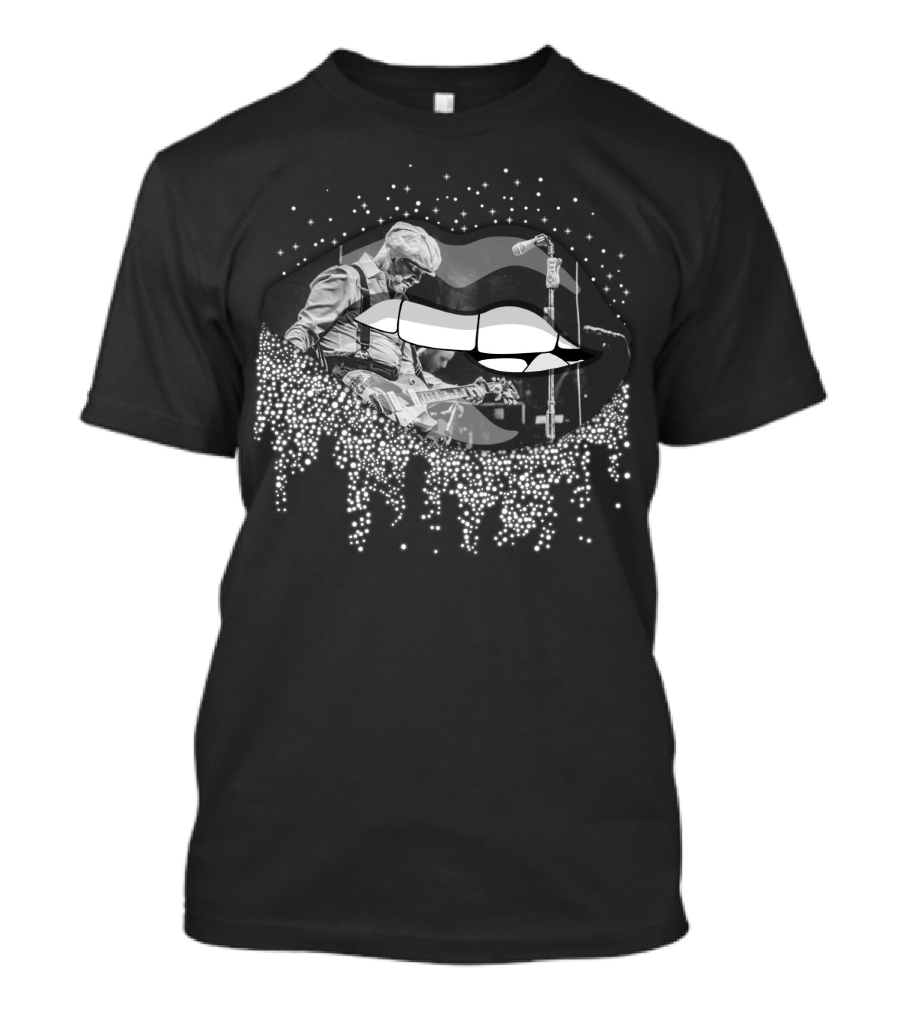 Social Distortion Band Performance Inside Glam Lips T-Shirt