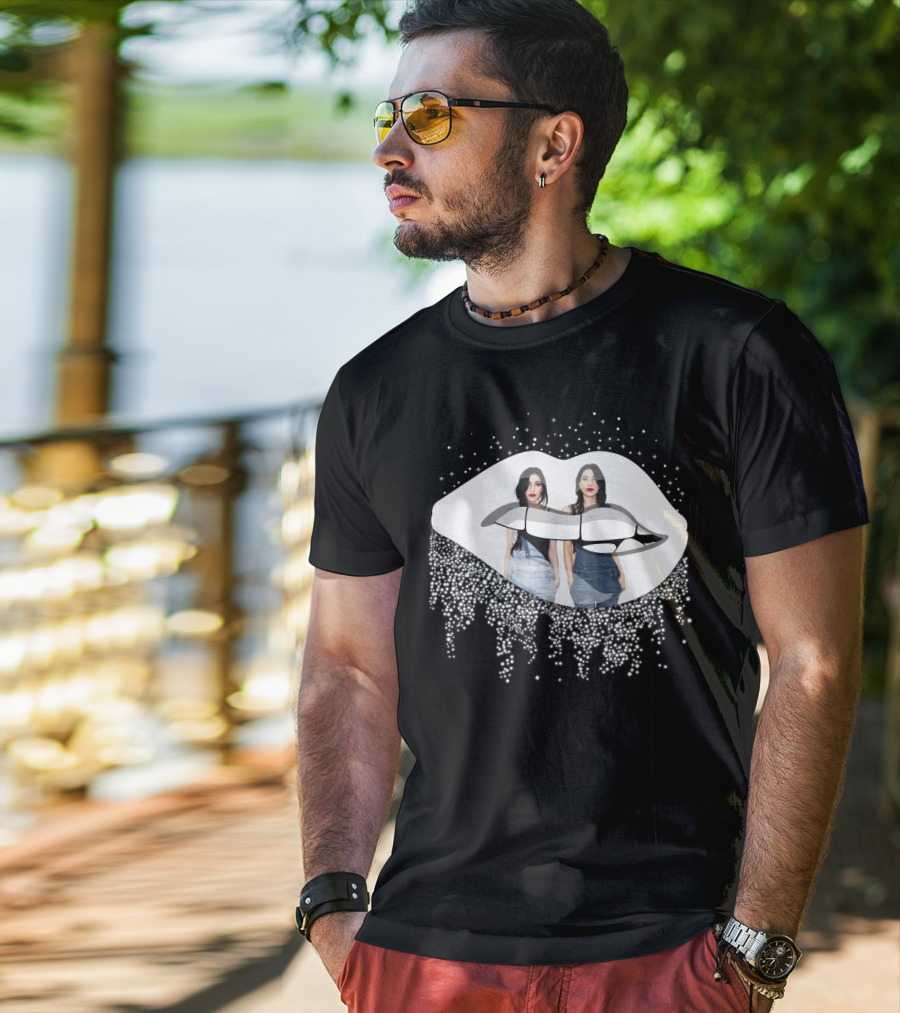 The Veronicas Sparkling Lips And Twins T-Shirt