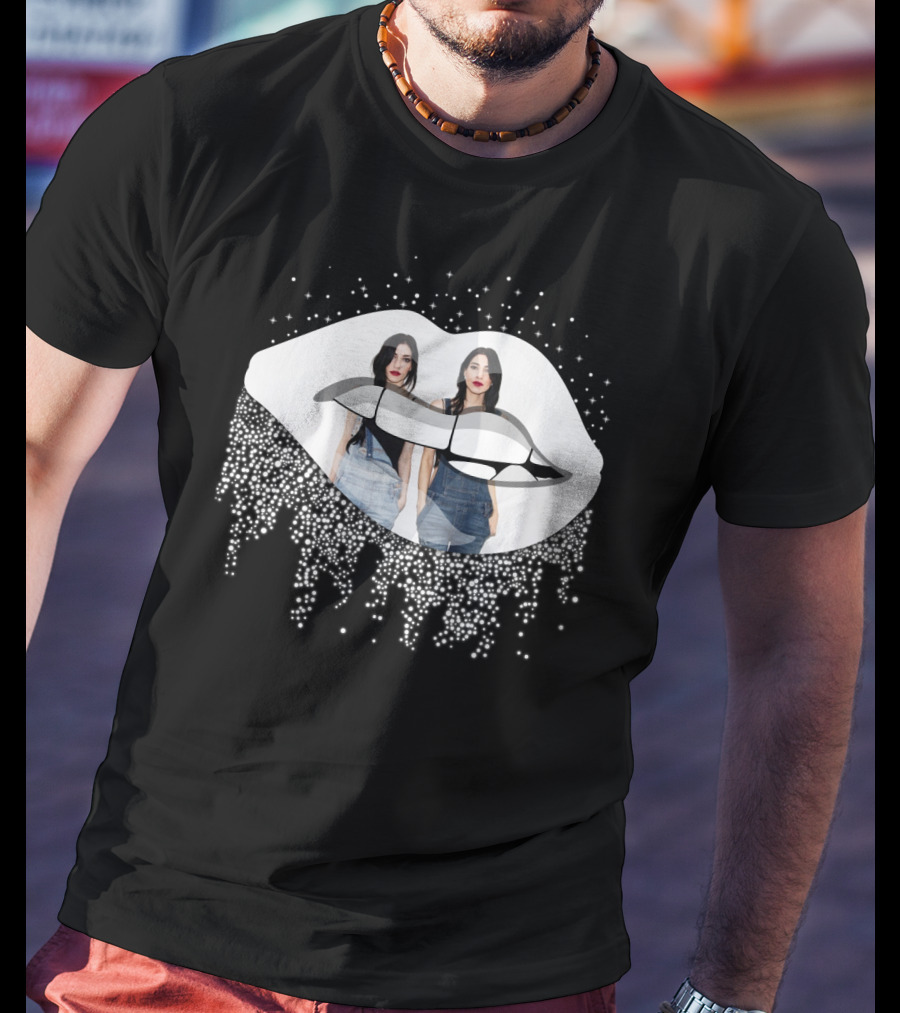The Veronicas Sparkling Lips And Twins T-Shirt