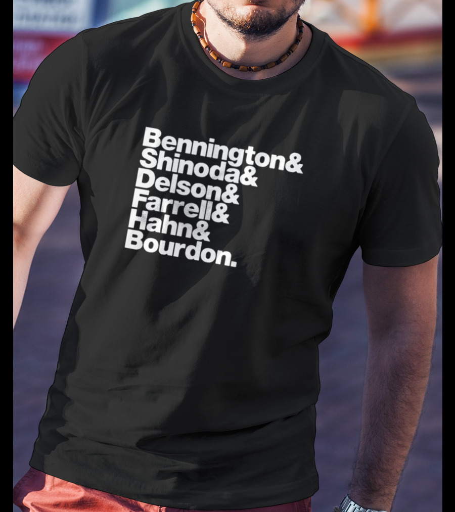 Bennington Shinoda Delson Farrell Hahn Bourdon Rock Band Linkin Park T-Shirt