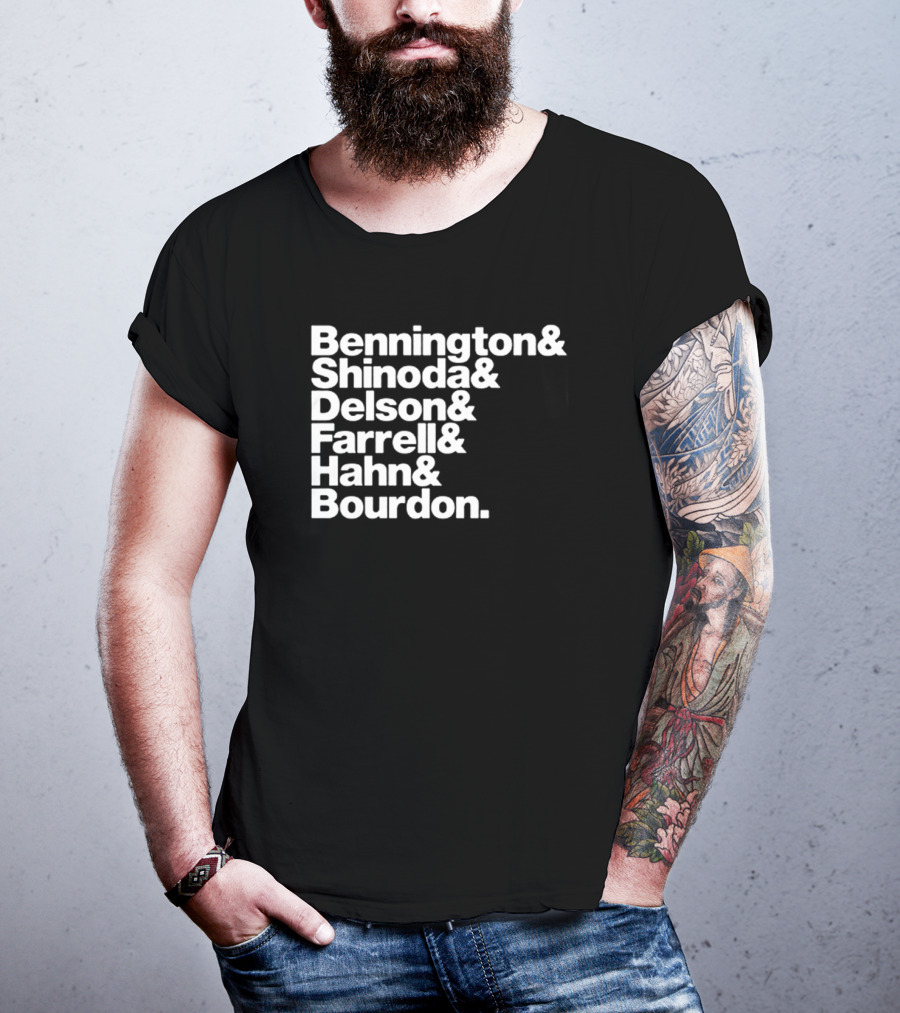 Bennington Shinoda Delson Farrell Hahn Bourdon Rock Band Linkin Park T-Shirt