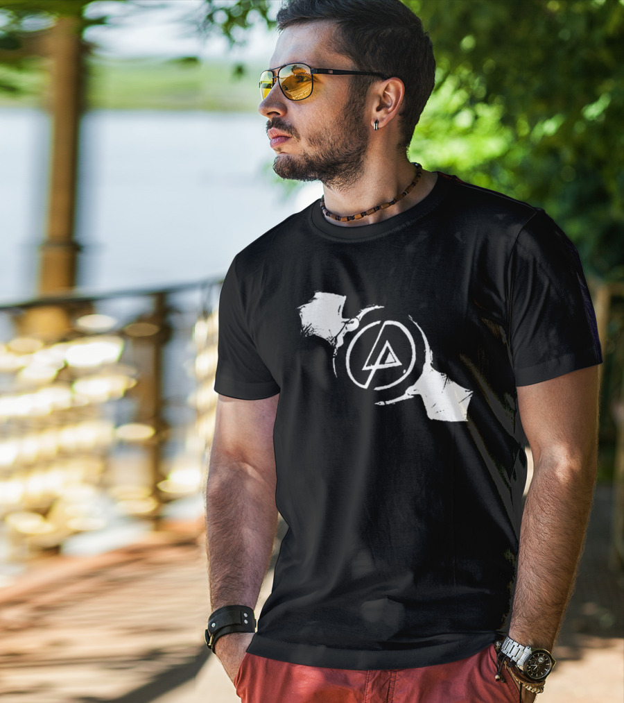 Linkin Park Symbol Bat Wings Logo Rock Band T-Shirt
