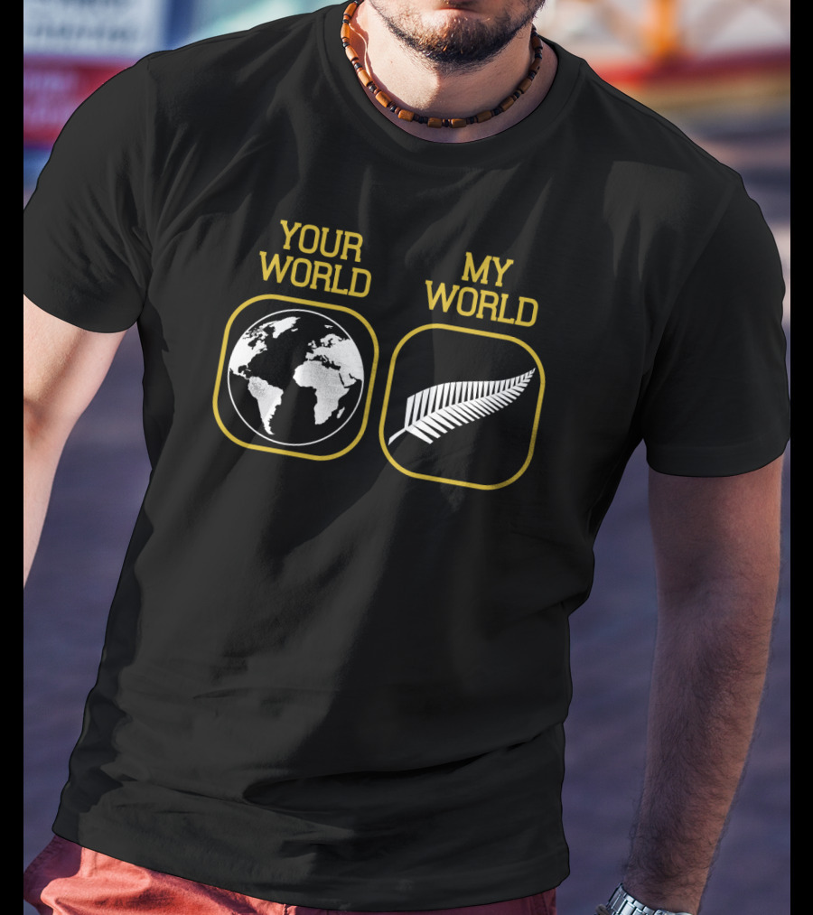 Your World My World All Blacks Silver Fern T-Shirt