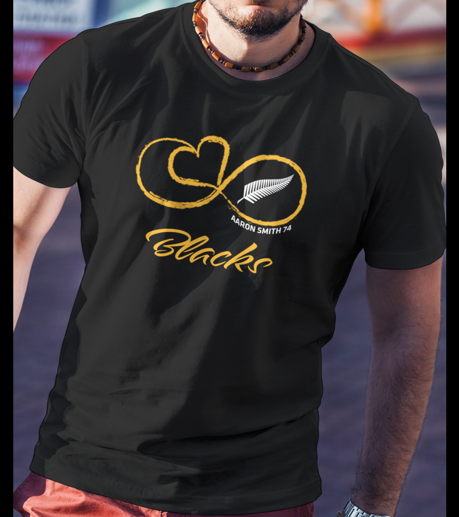 All Blacks Infinity Aaron Smith 74 Fern T-Shirt