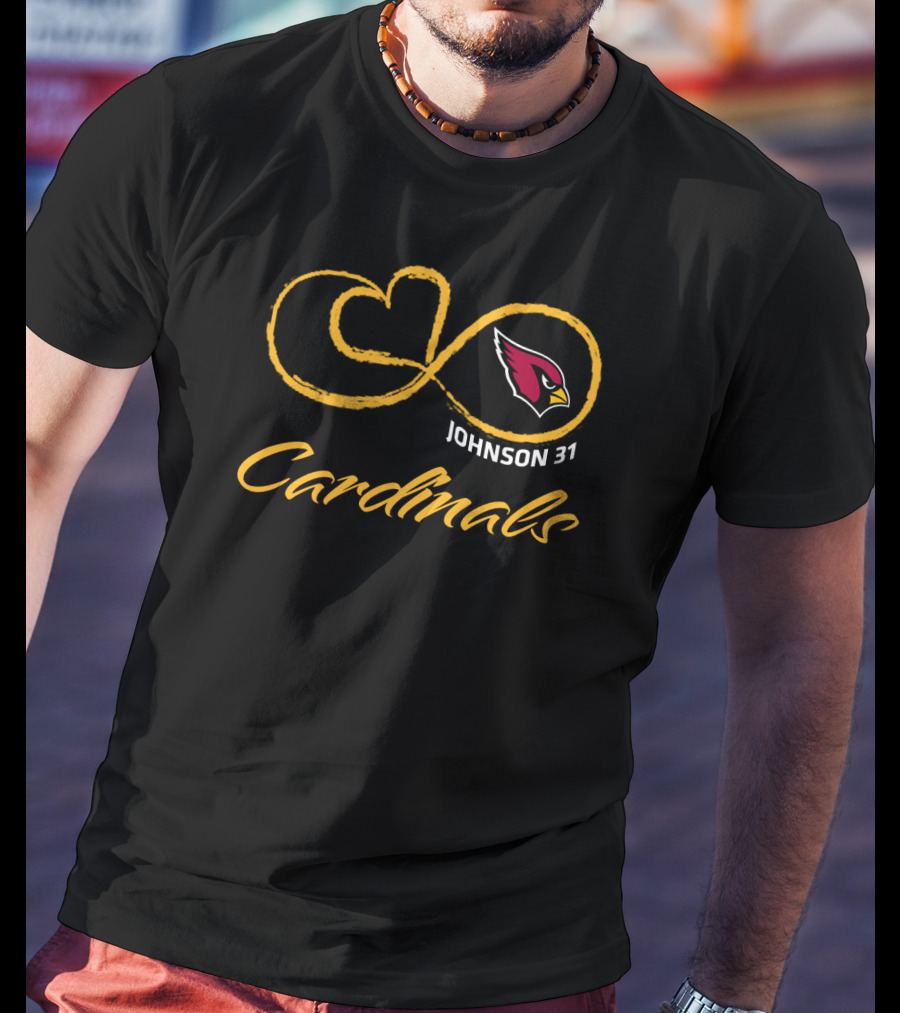 Arizona Cardinals Johnson 31 Infinity T-Shirt