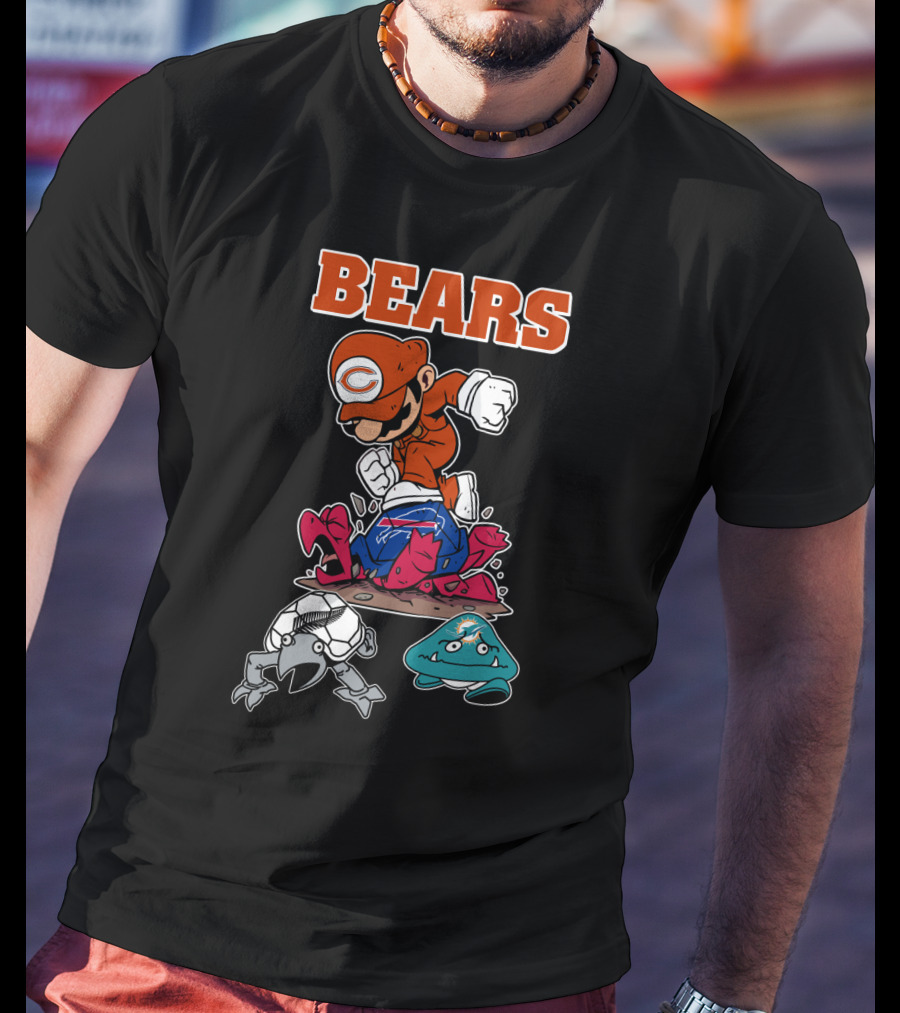 Bears Chicago Football Gamer Crossover T-Shirt