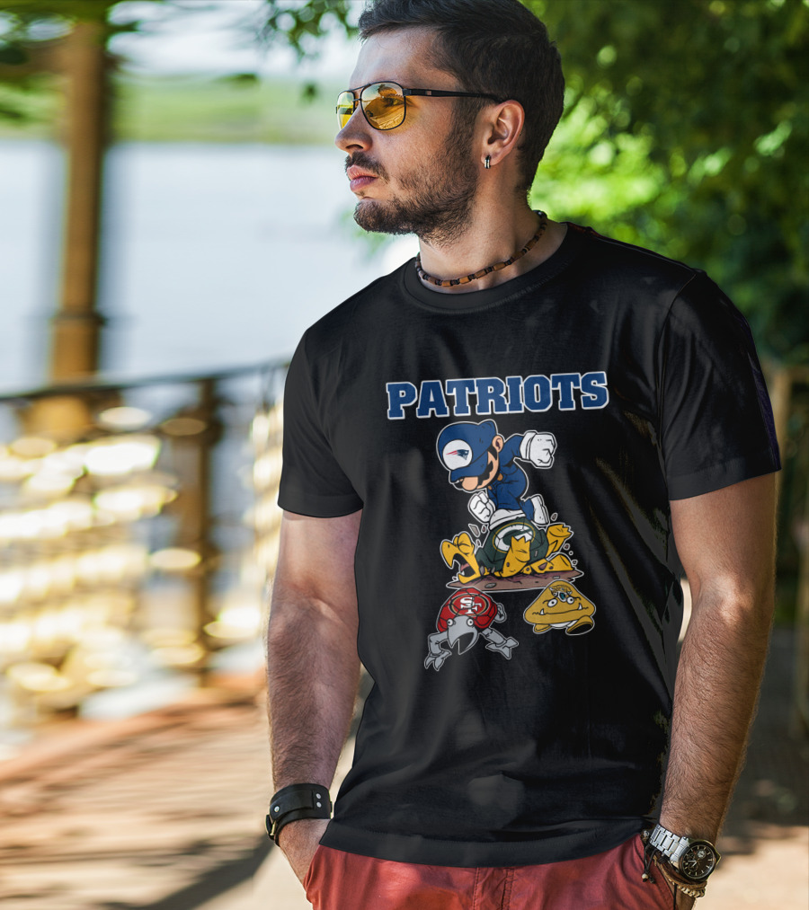 Patriots New England Cartoon Character Rivalry Victory T-Shirt