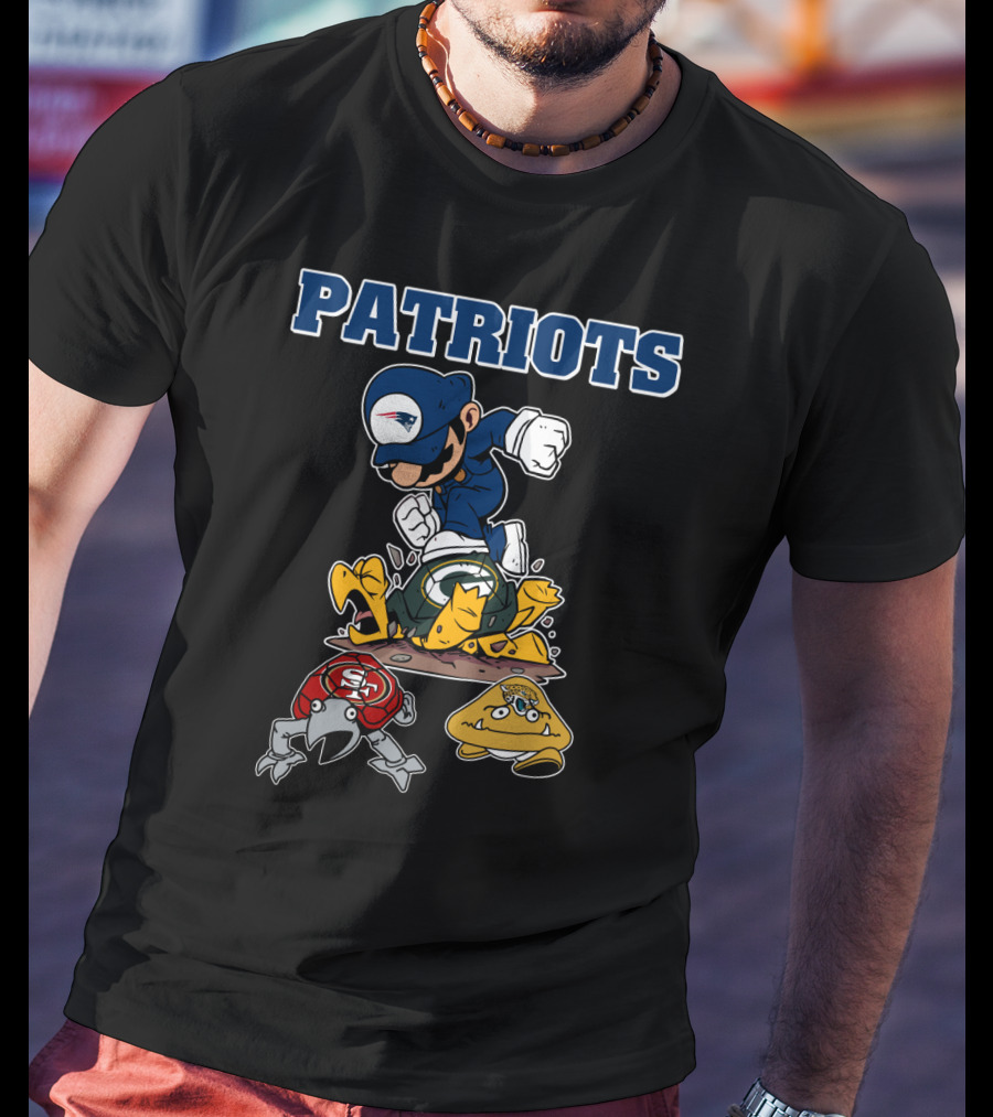 Patriots New England Cartoon Character Rivalry Victory T-Shirt