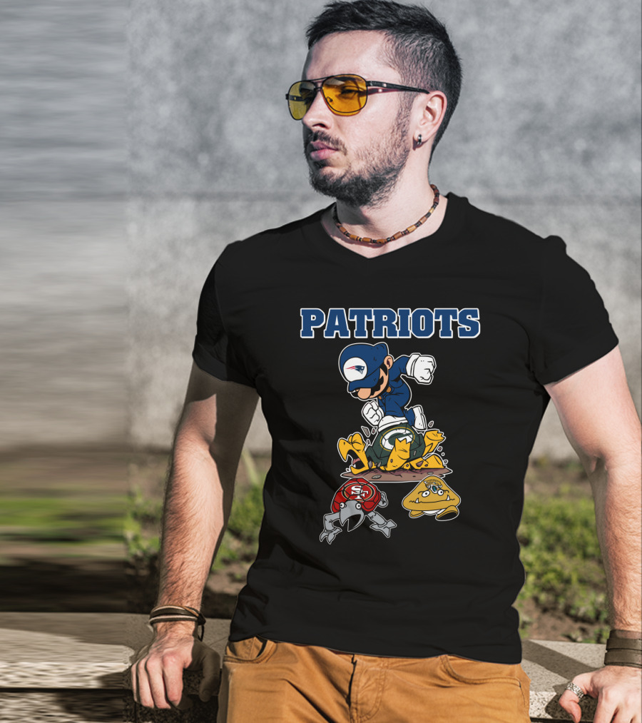 Patriots New England Cartoon Character Rivalry Victory T-Shirt