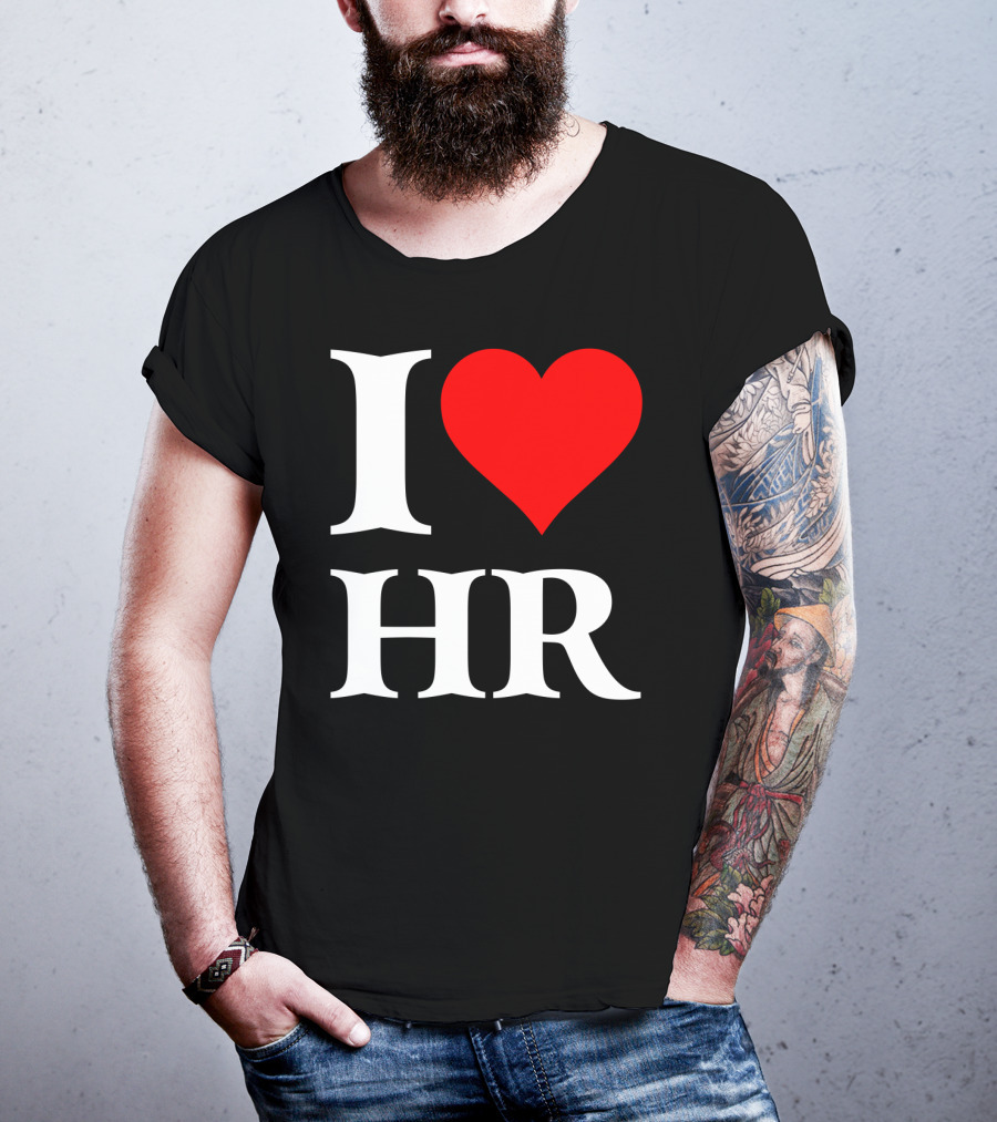 I Heart HR Human Resource Passion Enthusiast T-Shirt