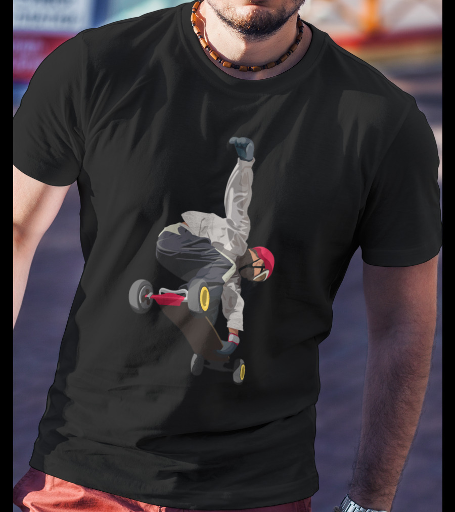 Dynamic Skateboarding Snowboarding Trick On Skate Shoes T-Shirt