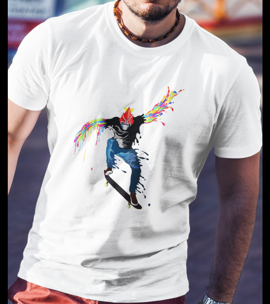 Voltes V Skater Color Splash Jump T-Shirt