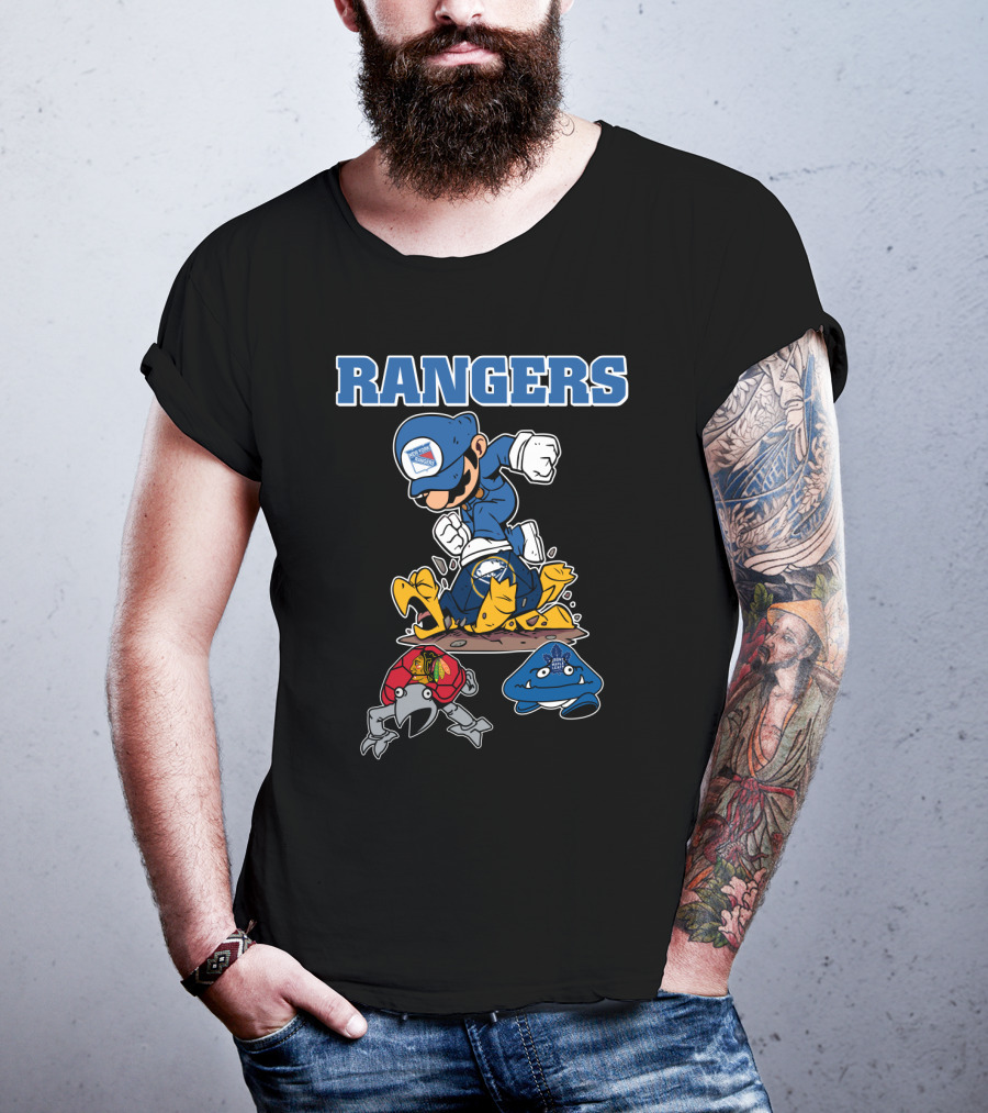 Rangers Hockey Hero Triumphs Over Rivals T-Shirt