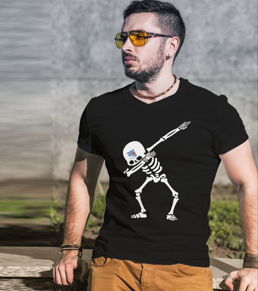 New York Rangers Skeleton Dabbing T-Shirt