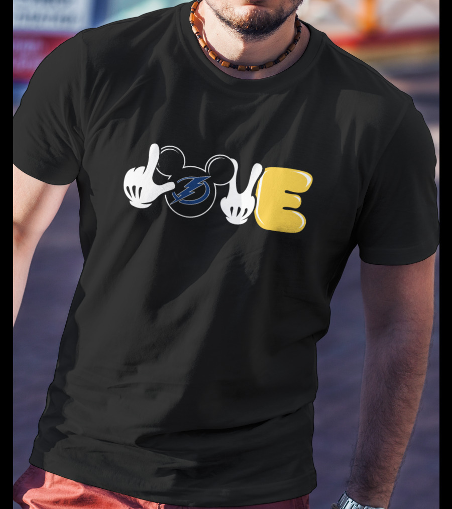 Love Tampa Bay Lightning Mickey Hands T-Shirt