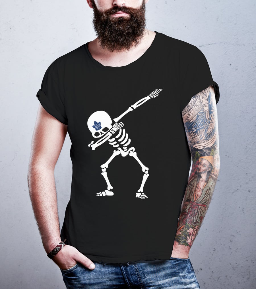 Toronto Maple Leafs Skeleton Dabbing T-Shirt