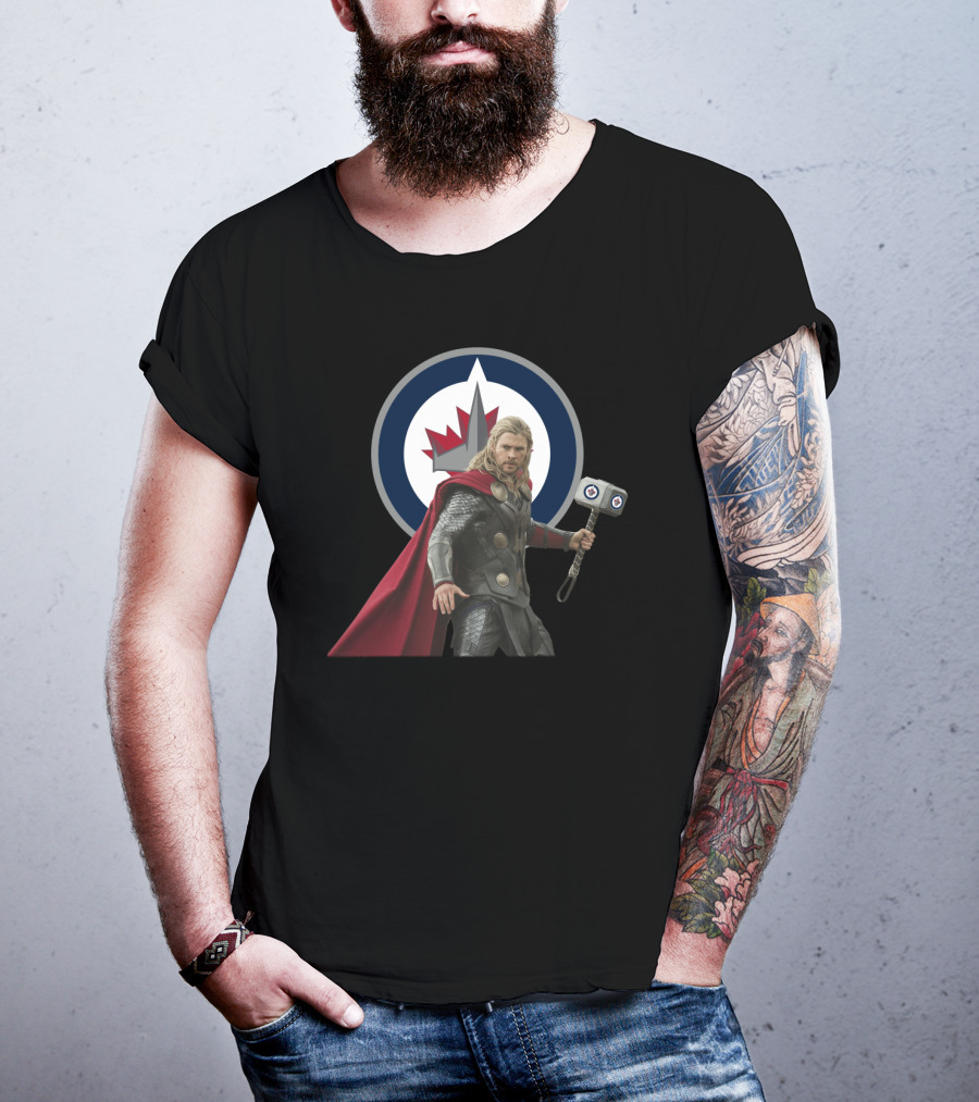 Winnipeg Jets Thor Mashup T-Shirt