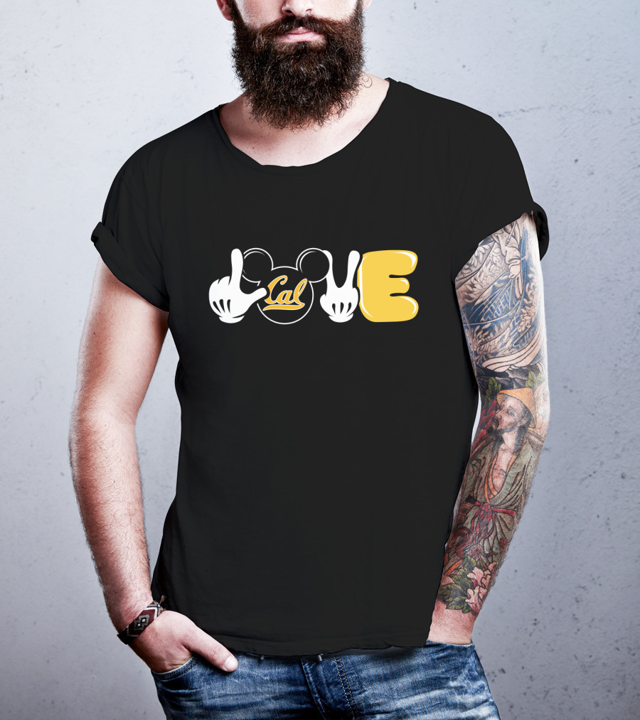 Love Cal Mickey Hands Football T-Shirt