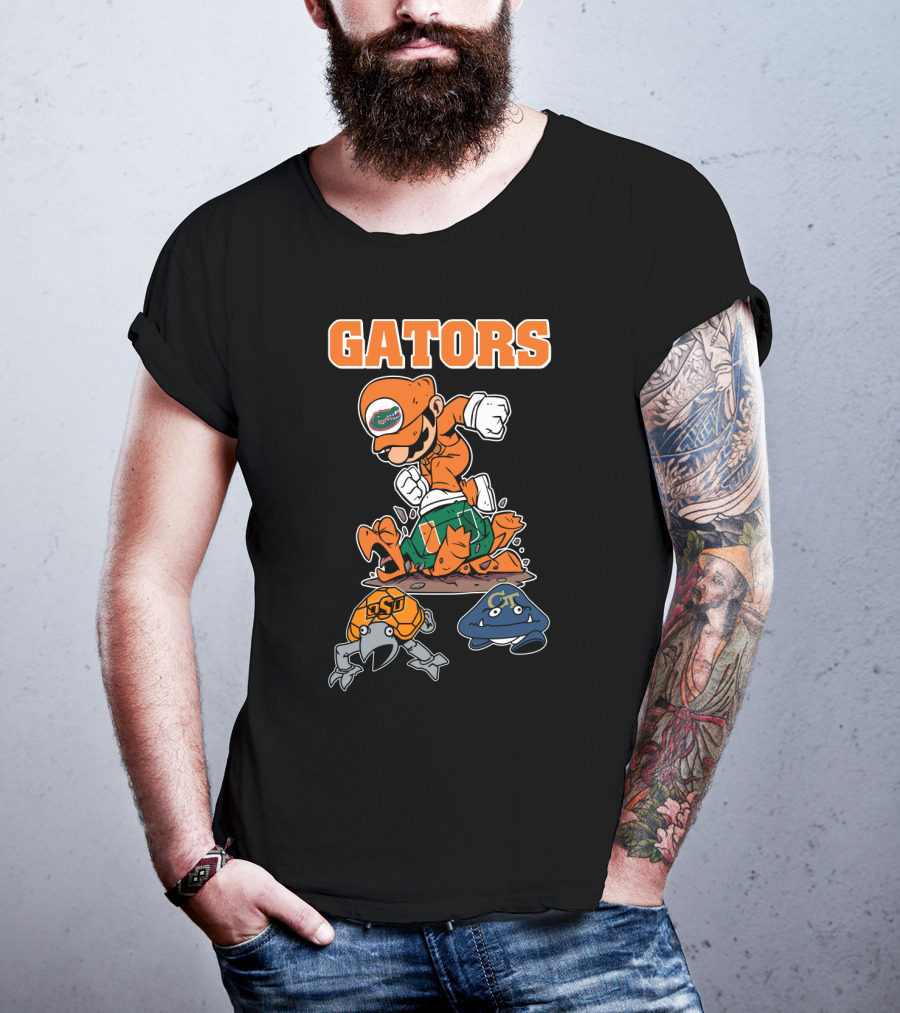 Florida Gators Halloween Football Rivalry Super Mario T-Shirt