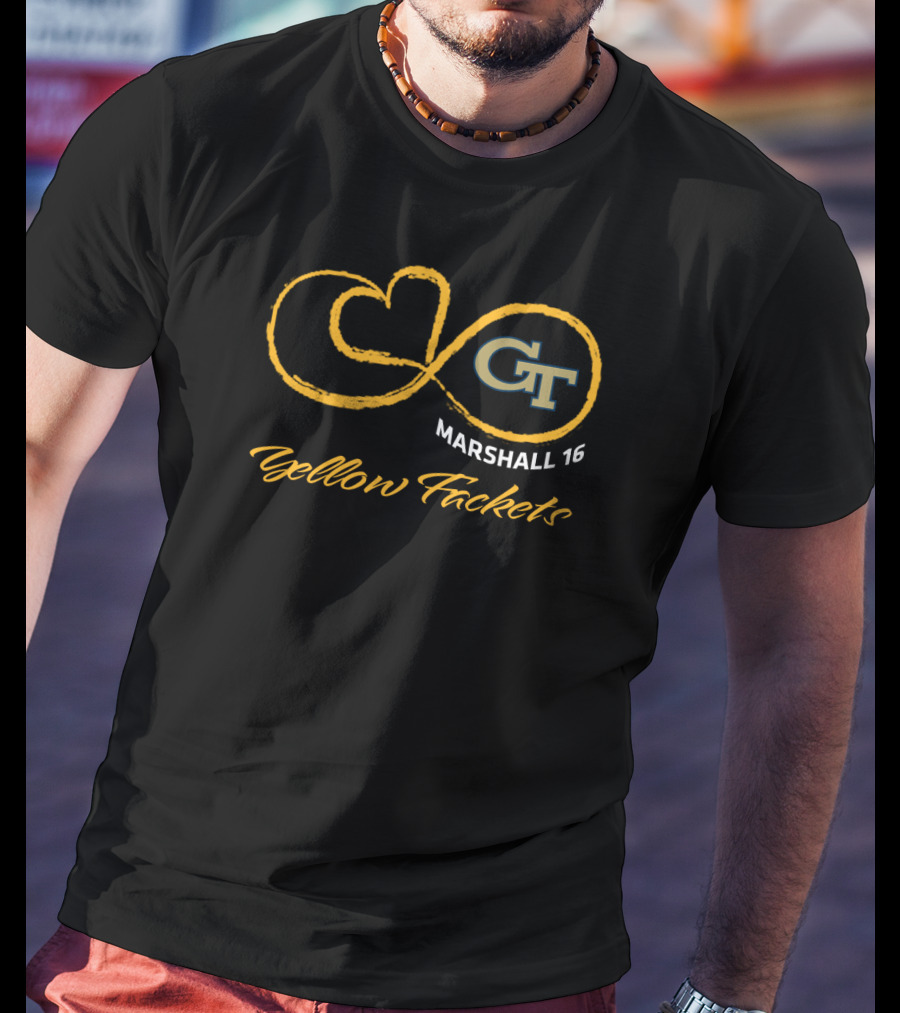 Gt Marshall 16 Yellow Jackets T-Shirt