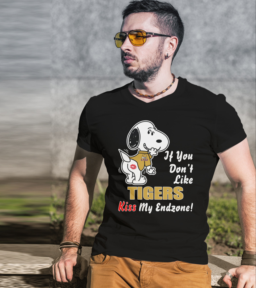 LSU Tigers If You Don't Like Kiss My Endzone Football T-Shirt