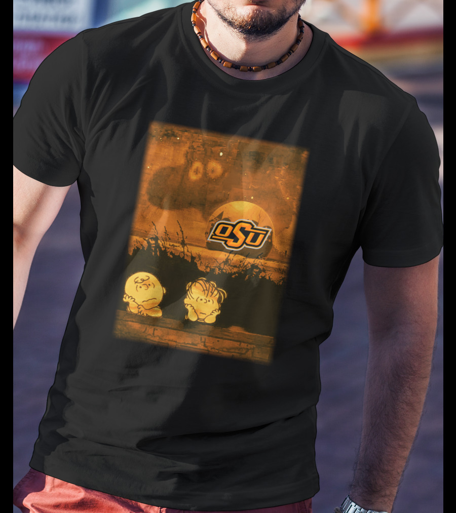 Peanuts And Osu Logo Halloween Oklahoma State Football T-Shirt